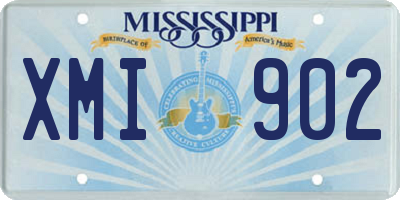 MS license plate XMI902