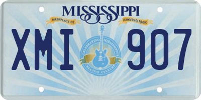 MS license plate XMI907