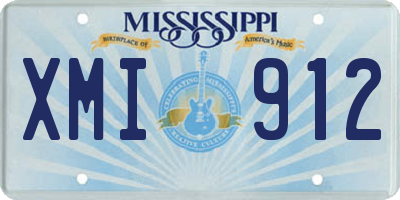 MS license plate XMI912