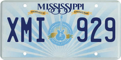 MS license plate XMI929