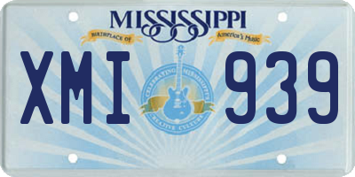 MS license plate XMI939