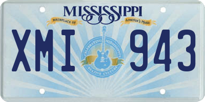 MS license plate XMI943