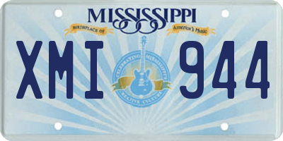 MS license plate XMI944