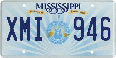 MS license plate XMI946