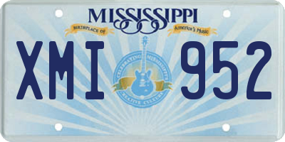 MS license plate XMI952