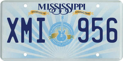 MS license plate XMI956