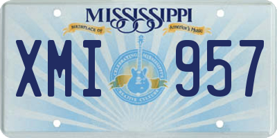 MS license plate XMI957