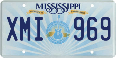 MS license plate XMI969