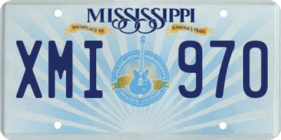 MS license plate XMI970