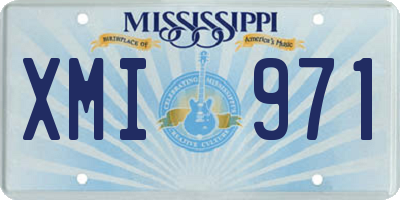 MS license plate XMI971