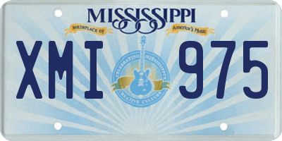 MS license plate XMI975