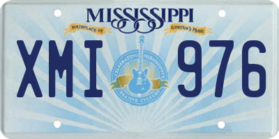 MS license plate XMI976