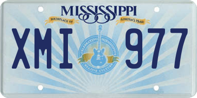 MS license plate XMI977