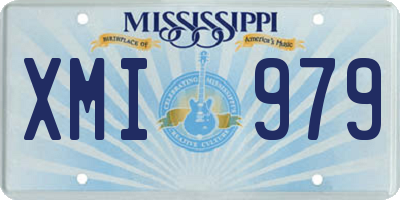 MS license plate XMI979