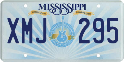 MS license plate XMJ295