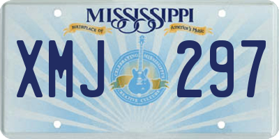 MS license plate XMJ297