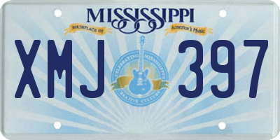 MS license plate XMJ397