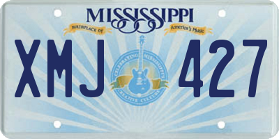 MS license plate XMJ427