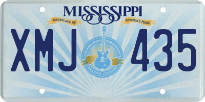 MS license plate XMJ435