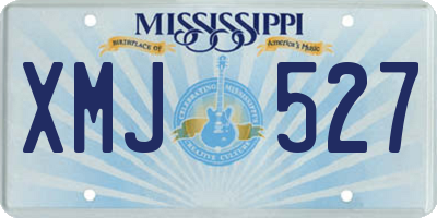 MS license plate XMJ527