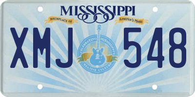 MS license plate XMJ548