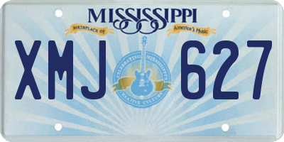 MS license plate XMJ627