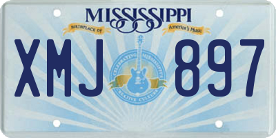 MS license plate XMJ897