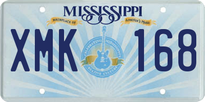 MS license plate XMK168