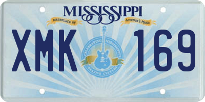 MS license plate XMK169