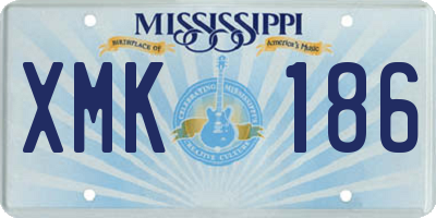 MS license plate XMK186