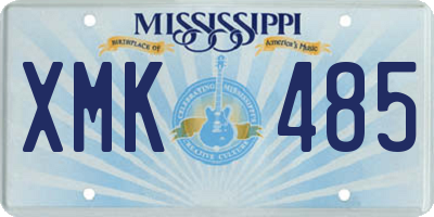 MS license plate XMK485