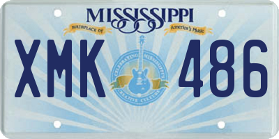 MS license plate XMK486