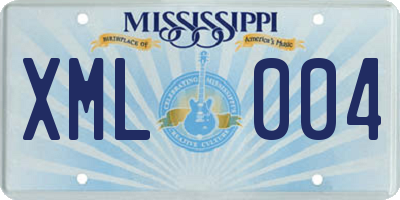 MS license plate XML004
