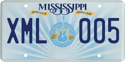 MS license plate XML005