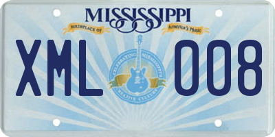 MS license plate XML008