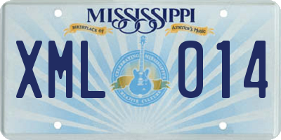 MS license plate XML014