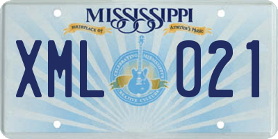 MS license plate XML021