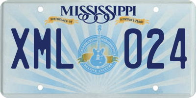 MS license plate XML024