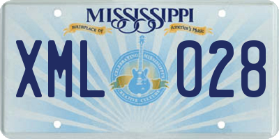 MS license plate XML028