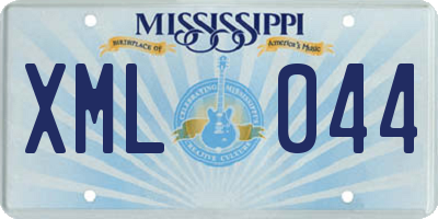 MS license plate XML044
