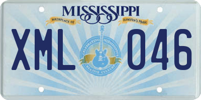 MS license plate XML046