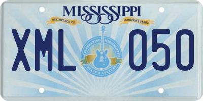 MS license plate XML050