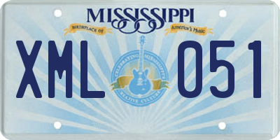 MS license plate XML051