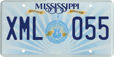 MS license plate XML055