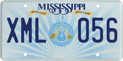 MS license plate XML056