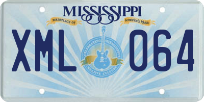 MS license plate XML064