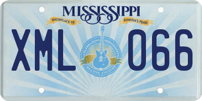 MS license plate XML066