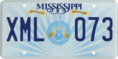 MS license plate XML073