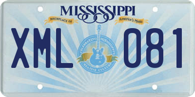 MS license plate XML081