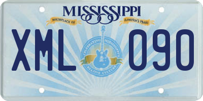 MS license plate XML090